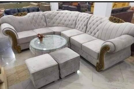 Emerald green tufted Chesterfield three-piece set